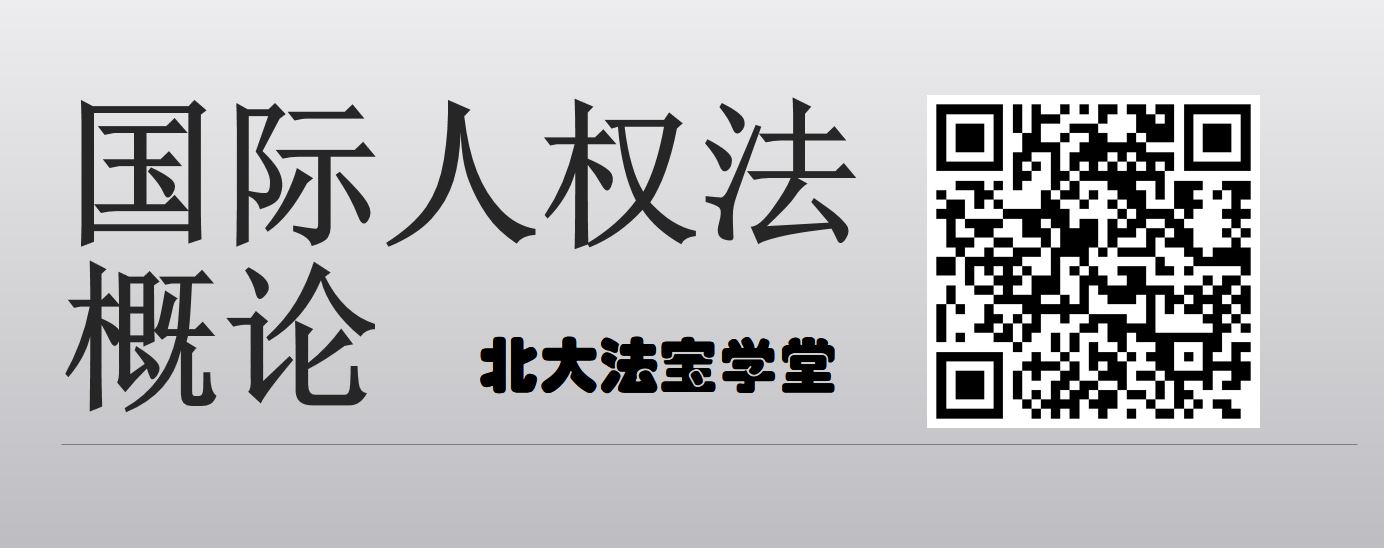 北大法宝学堂《国际人权法概论》课程